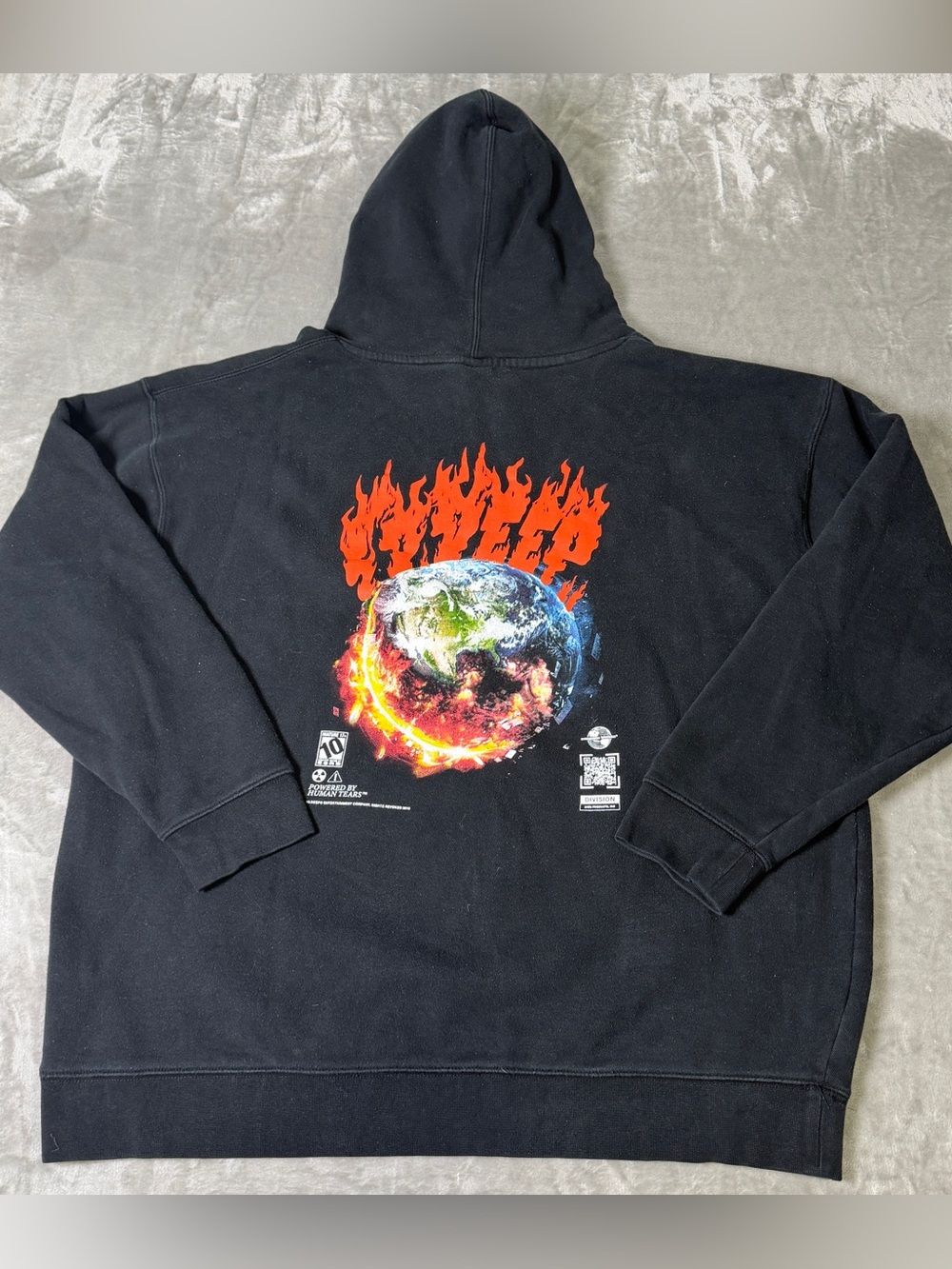 10 DEEP The Burn Logo Cataclysm Hoodie Black Men's 2X